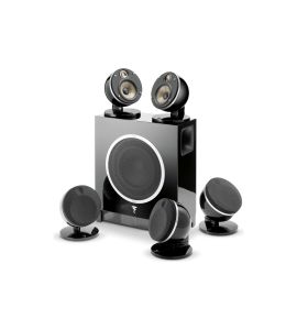 Focal Dome Flax 5.1 package, black.